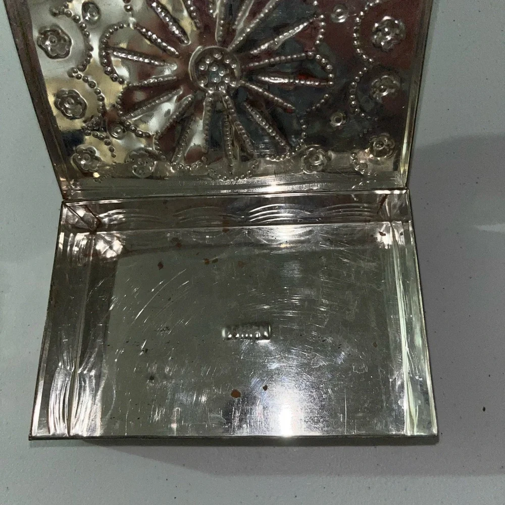 HOST PICK - Vintage Signed Mexican Gemmed Silver Jewelry Box